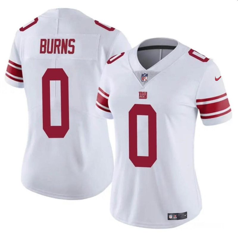 Women's New York Giants #0 Brian Burns White Vapor Stitched Jersey(Run Small) Women's New York Giants #0 Brian Burns White Vapor Stitched Jersey(Run Small)