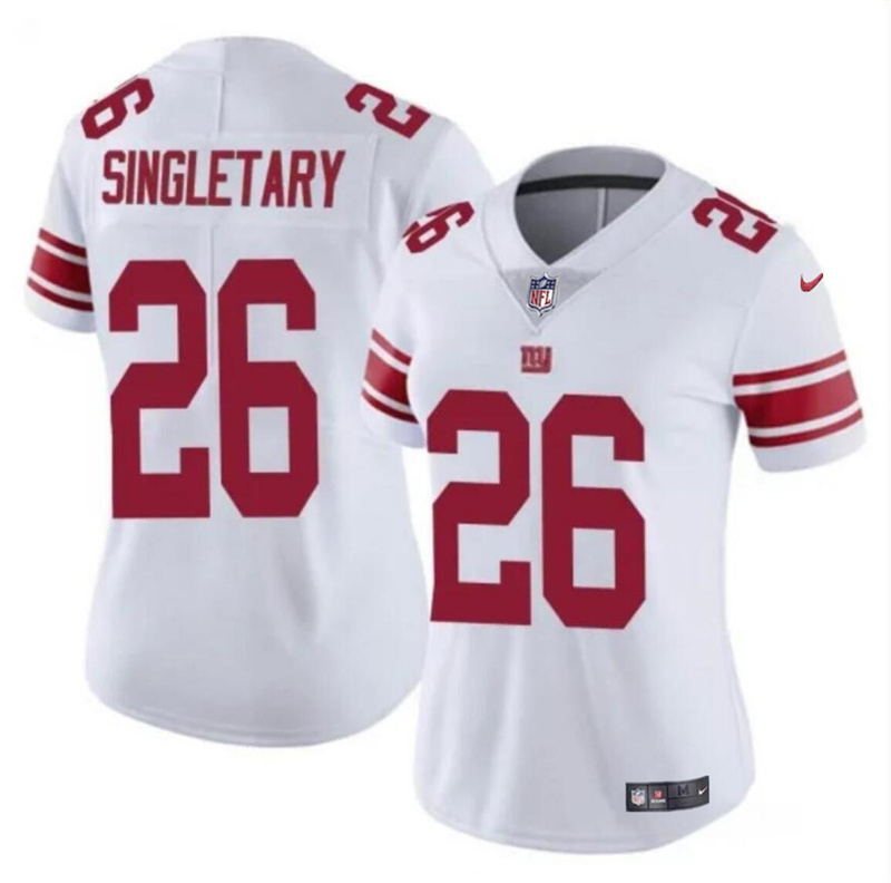 Women's New York Giants #26 Devin Singletary White Vapor Stitched Jersey(Run Small) Women's New York Giants #26 Devin Singletary White Vapor Stitched Jersey(Run Small)