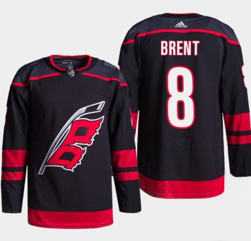 Men's Carolina Hurricanes #8 Brent Burns Black Stitched Jersey Men's Carolina Hurricanes #8 Brent Burns Black Stitched Jersey