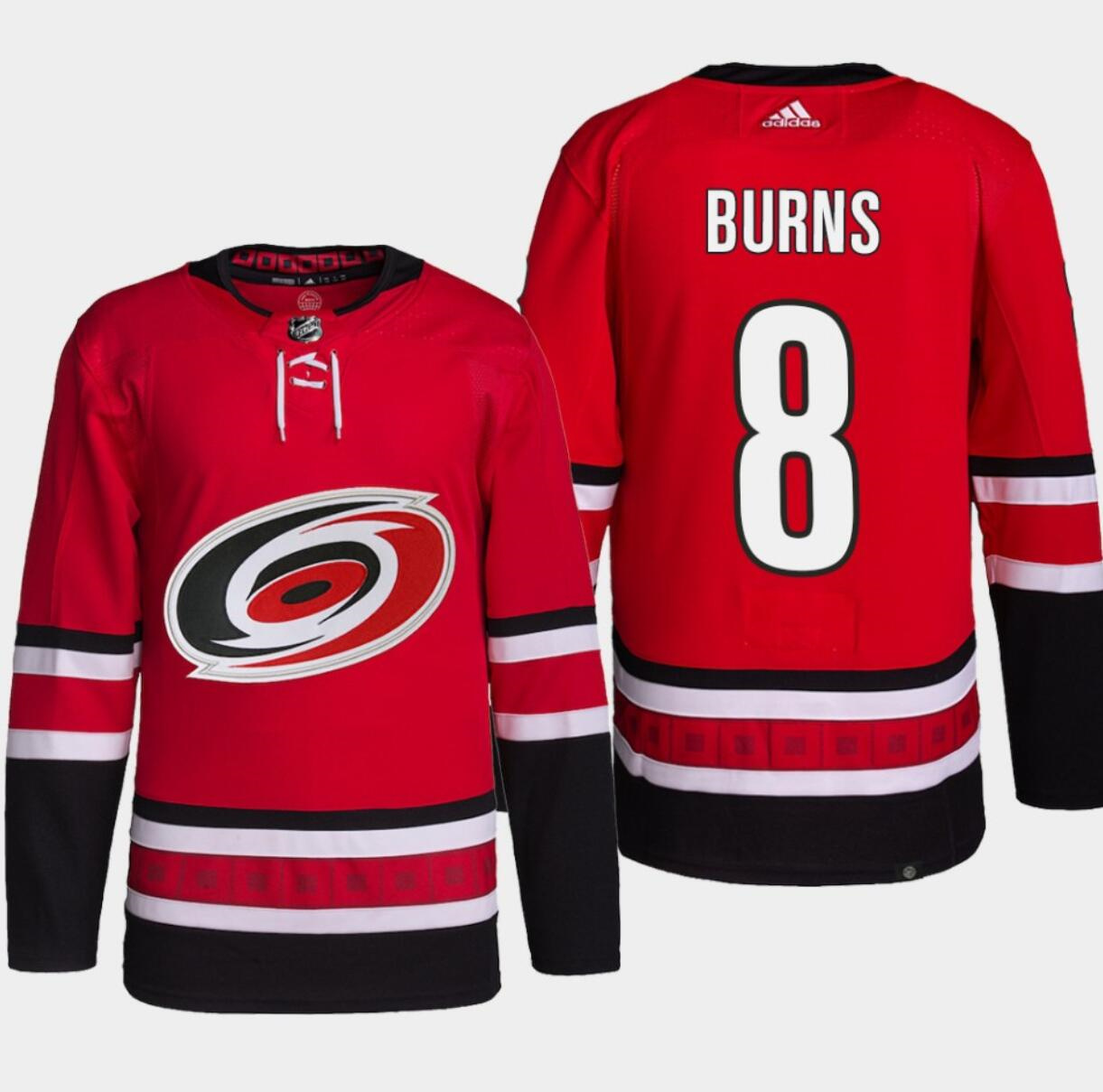 Men's Carolina Hurricanes #8 Brent Burns Red Stitched Jersey Men's Carolina Hurricanes #8 Brent Burns Red Stitched Jersey