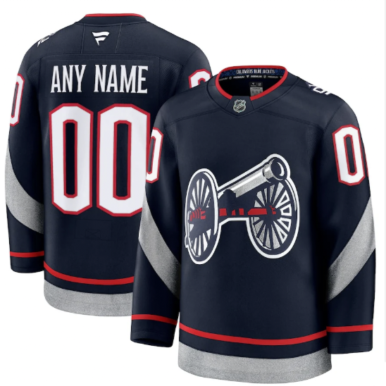 Men's Columbus Blue Jackets Custom 2025 Stadium Series Jersey