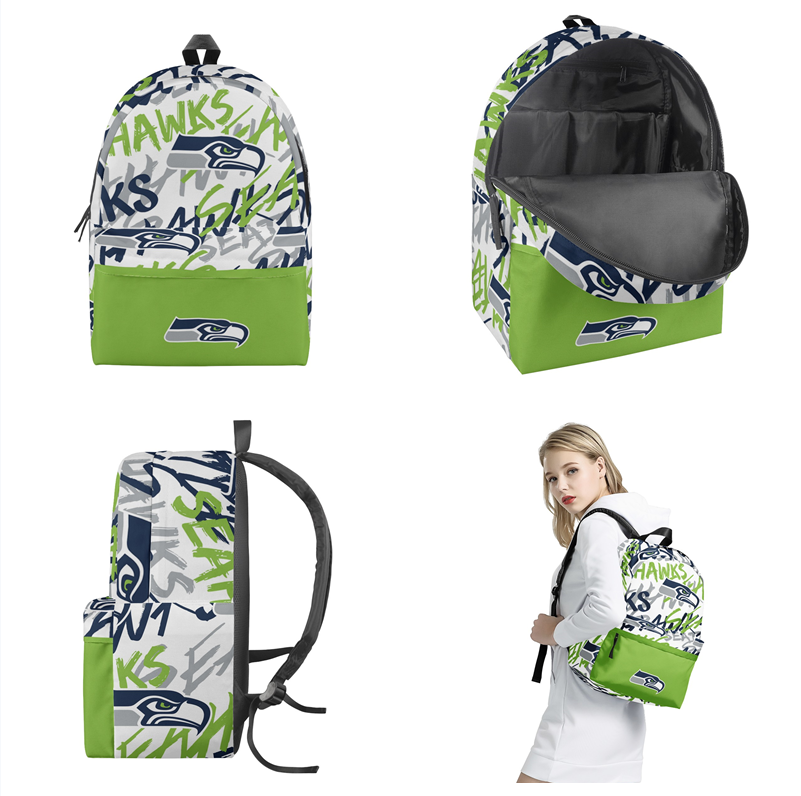 Seattle Seahawks All Over Print  Polyester Backpack 001