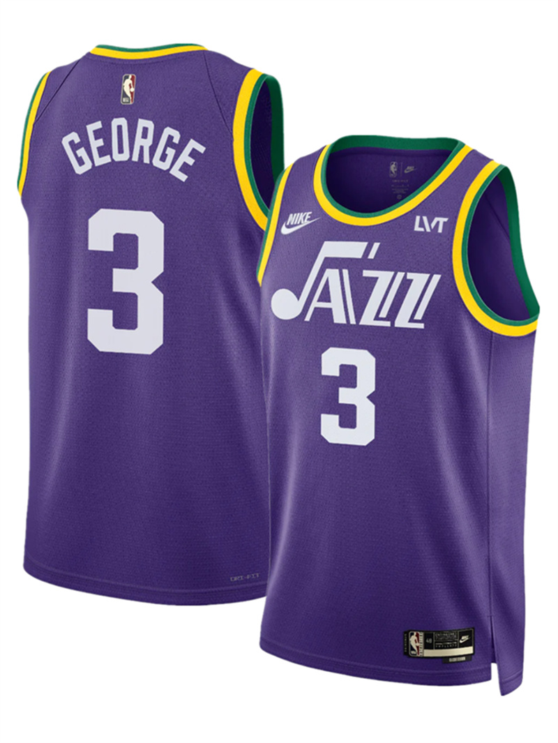 Men's Utah Jazz #3 Keyonte George Purple 2023 Classic Edition Stitched Basketball Jersey Men's Utah Jazz #3 Keyonte George Purple 2023 Classic Edition Stitched Basketball Jersey