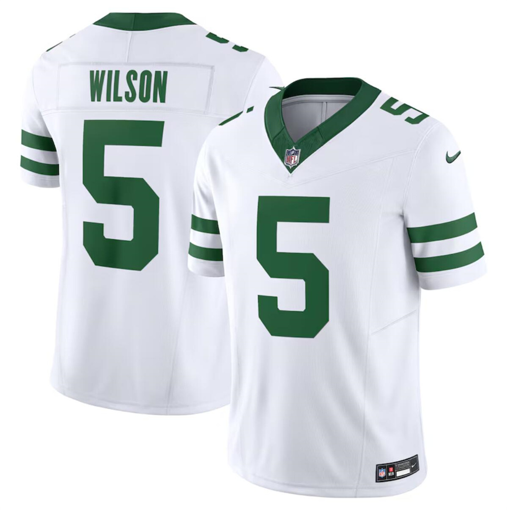 Youth New York Jets #5 Garrett Wilson White 2024 F.U.S.E. Vapor Limited Stitched Jersey Youth New York Jets #5 Garrett Wilson White 2024 F.U.S.E. Vapor Limited Stitched Jersey