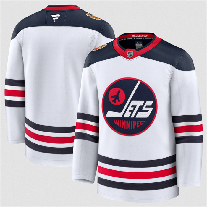 Men's Winnipeg Jets Blank White 2026 Home Stitched Hockey Jersey