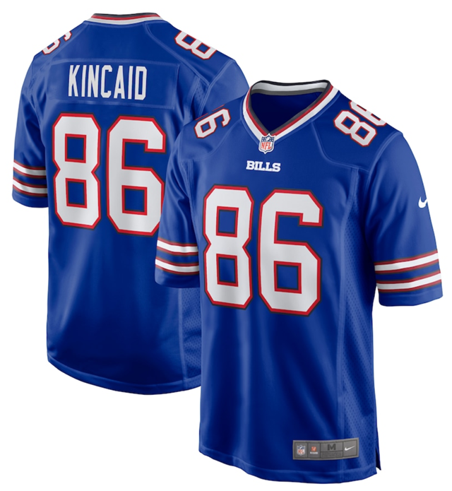 Men's Buffalo Bills Custom Blue Stitched Game Jersey Men's Buffalo Bills Custom Blue Stitched Game Jersey