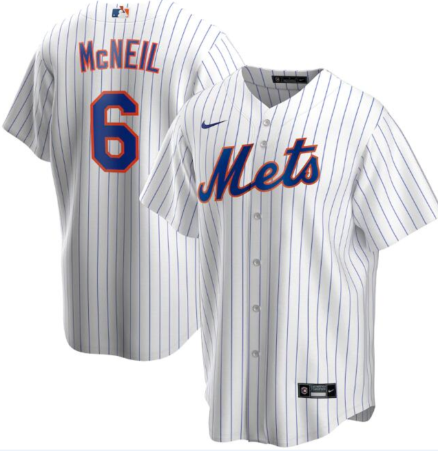 Men's New York Mets #6 Jeff McNeil White Cool Base Stitched Jersey Men's New York Mets #6 Jeff McNeil White Cool Base Stitched Jersey