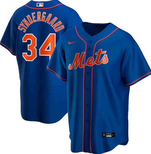 Men's New York Mets #34 Noah Syndergaard Blue Cool Base Stitched Jersey Men's New York Mets #34 Noah Syndergaard Blue Cool Base Stitched Jersey