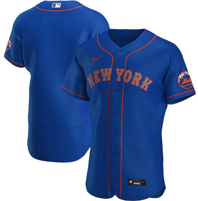 Men's New York Mets Blank New Blue Flex Base Stitched Jersey Men's New York Mets Blank New Blue Flex Base Stitched Jersey