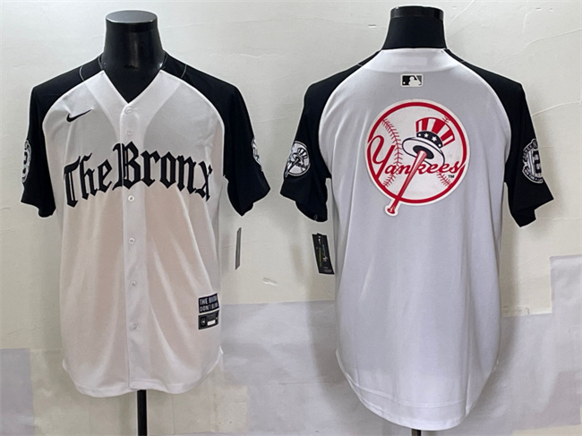 Men's New York Yankees Team Big Logo White/Black 'Gothic Legacy Edition' Vapor Premier Limited Stitched Baseball Jersey 004 Men's New York Yankees Team Big Logo White/Black 'Gothic Legacy Edition' Vapor Premier Limited Stitched Baseball Jersey 004