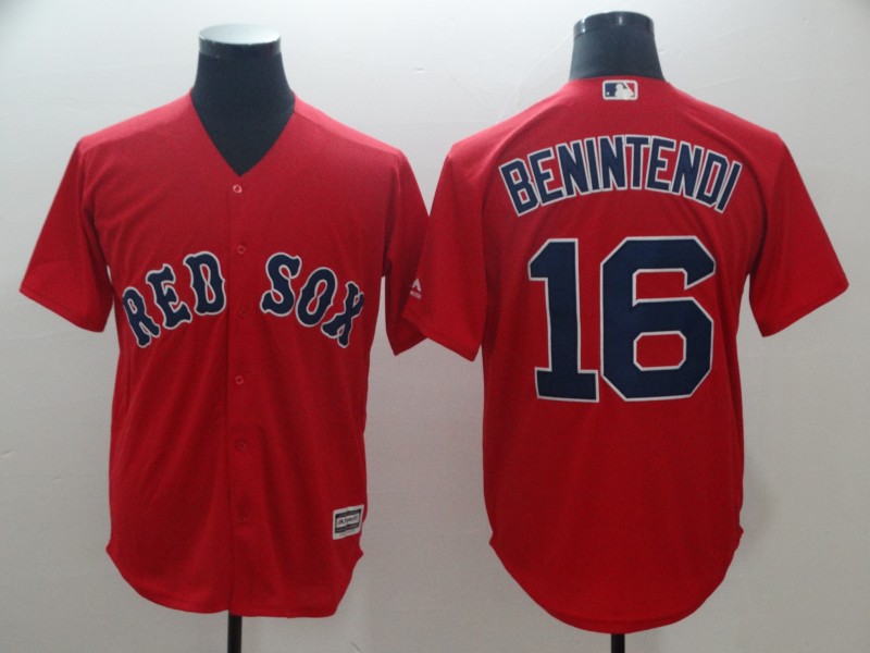 Men's Boston Red Sox #16 Andrew Benintendi Majestic Scarlet Cool Base Player Stitched MLB Jersey Men's Boston Red Sox #16 Andrew Benintendi Majestic Scarlet Cool Base Player Stitched MLB Jersey