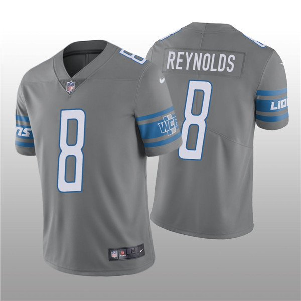 Men's Detroit Lions #8 Josh Reynolds Grey Vapor Untouchable Limited Stitched Jersey Men's Detroit Lions #8 Josh Reynolds Grey Vapor Untouchable Limited Stitched Jersey