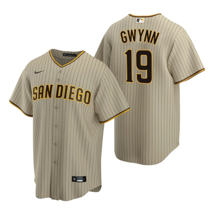 Men's San Diego Padres #19 Tony Gwynn Brown Cool Base Stitched Jersey Men's San Diego Padres #19 Tony Gwynn Brown Cool Base Stitched Jersey
