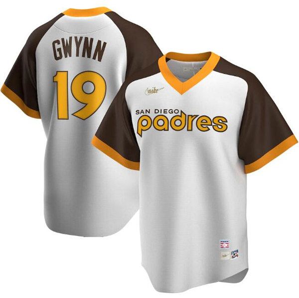 Men's San Diego Padres Active Player Custom White & Brown Cool Base Stitched Jersey Men's San Diego Padres Active Player Custom White & Brown Cool Base Stitched Jersey