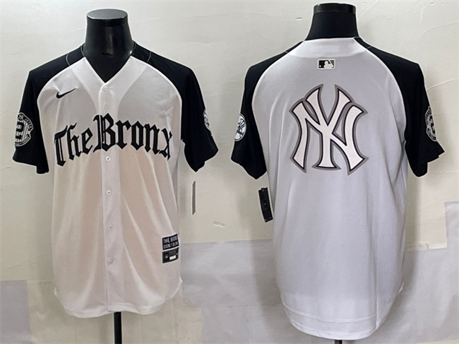 Men's New York Yankees Team Big Logo White/Black 'Gothic Legacy Edition' Vapor Premier Limited Stitched Baseball Jersey 005 Men's New York Yankees Team Big Logo White/Black 'Gothic Legacy Edition' Vapor Premier Limited Stitched Baseball Jersey 005