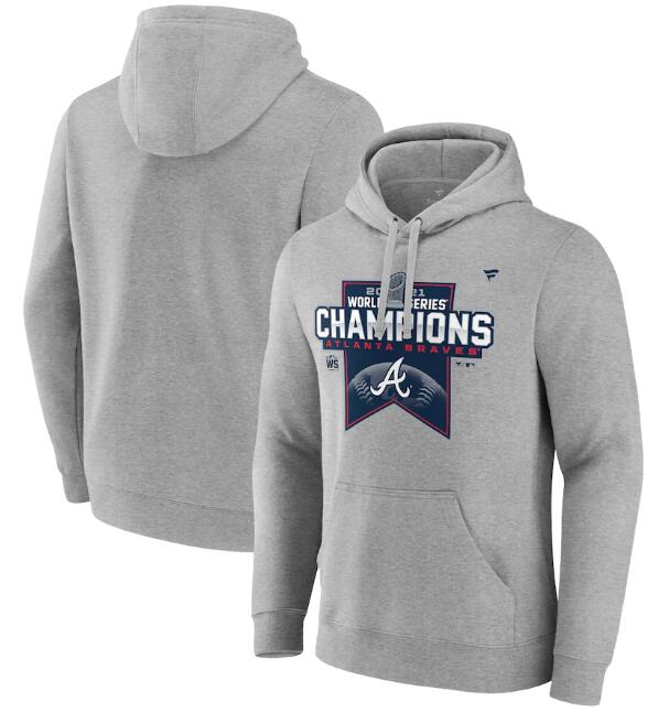 Men's Atlanta Braves 2021 Heathered Gray World Series Champions Locker Room Big & Tall Pullover Hoodie Men's Atlanta Braves 2021 Heathered Gray World Series Champions Locker Room Big & Tall Pullover Hoodie