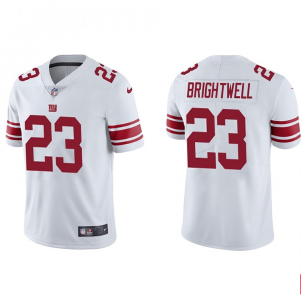 Men's New York Giants #23 Gary Brightwell White Vapor Untouchable Limited Stitched Jersey Men's New York Giants #23 Gary Brightwell White Vapor Untouchable Limited Stitched Jersey