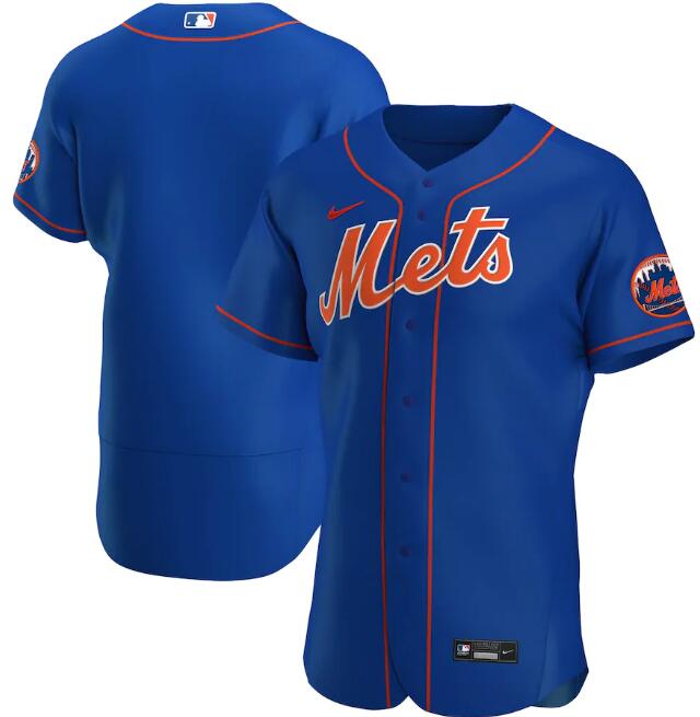 Men's New York Mets Blank Blue Flex Base Stitched Jersey Men's New York Mets Blank Blue Flex Base Stitched Jersey