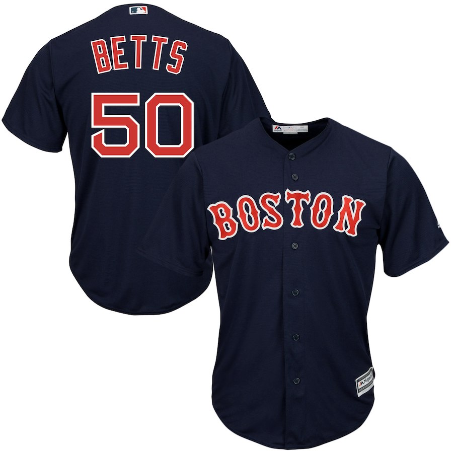 Men's Boston Red Sox #50 Mookie Betts Majestic Navy Cool Base Player Stitched MLB Jersey Men's Boston Red Sox #50 Mookie Betts Majestic Navy Cool Base Player Stitched MLB Jersey
