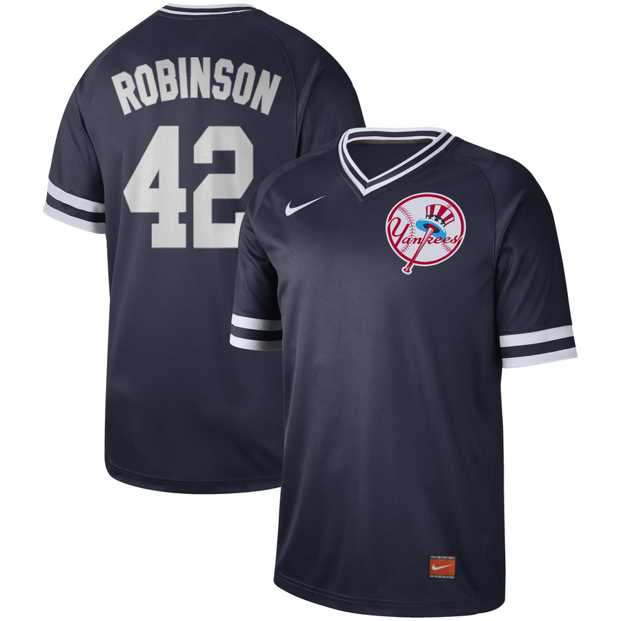 Men's New York Yankees #42Jackie Robinson Navy Cooperstown Legend Collection Stitched MLB Jersey Men's New York Yankees #42Jackie Robinson Navy Cooperstown Legend Collection Stitched MLB Jersey