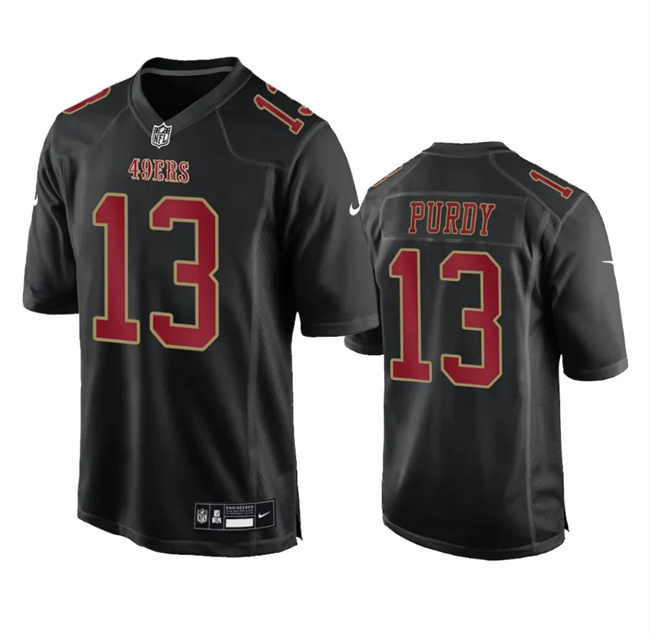 Men's San Francisco 49ers #13 Brock Purdy Black Fashion Vapor Untouchable Limited Stitched Football Jersey Men's San Francisco 49ers #13 Brock Purdy Black Fashion Vapor Untouchable Limited Stitched Football Jersey