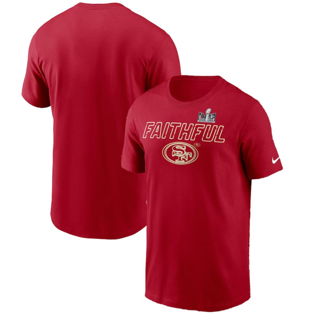 Men's San Francisco 49ers Scarlet Super Bowl LVIII Local T-Shirt Men's San Francisco 49ers Scarlet Super Bowl LVIII Local T-Shirt