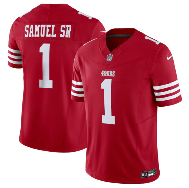 Men's San Francisco 49ers #19 Deebo Samuel Red 2024 F.U.S.E. Vapor Untouchable Limited Stitched Football Jersey Men's San Francisco 49ers #19 Deebo Samuel Red 2024 F.U.S.E. Vapor Untouchable Limited Stitched Football Jersey