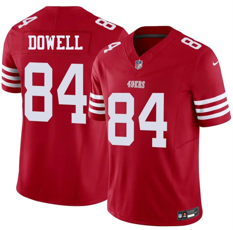 Men's San Francisco 49ers #84 Colton Dowell Red 2026 F.U.S.E. Vapor Untouchable Limited Stitched Football Jersey