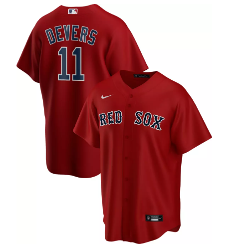 Men's Boston Red Sox #11 Rafael Devers Red MLB Cool Base Stitched Jersey Men's Boston Red Sox #11 Rafael Devers Red MLB Cool Base Stitched Jersey