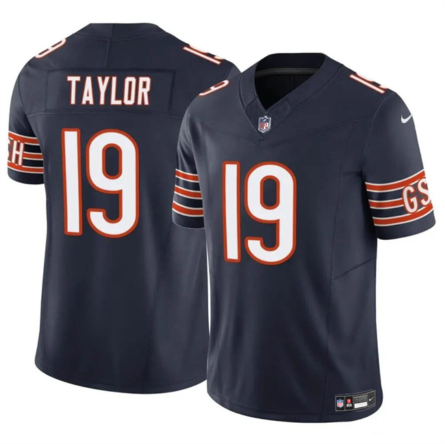 Men's Chicago Bears #19 Tory Taylor Navy 2023 F.U.S.E. Vapor Stitched Football Jersey Men's Chicago Bears #19 Tory Taylor Navy 2023 F.U.S.E. Vapor Stitched Football Jersey