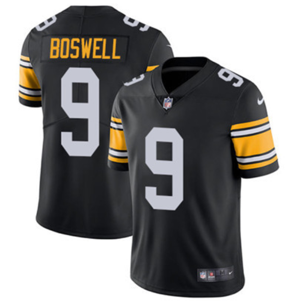 Men's Pittsburgh Steelers #9 Chris Boswell Black Vapor Untouchable Stitched Jersey Men's Pittsburgh Steelers #9 Chris Boswell Black Vapor Untouchable Stitched Jersey