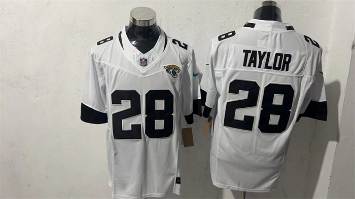 Men's Jacksonville Jaguars #28 Fred Taylor White 2026 F.U.S.E. Vapor Untouchable Limited Stitched Jersey
