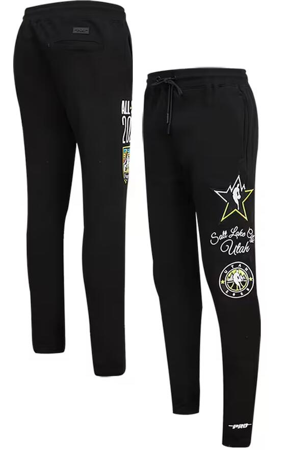 Men's Unisex Pro Standard Black 2023 NBA All-Star Game Chenille Fleece Sweatpants Men's Unisex Pro Standard Black 2023 NBA All-Star Game Chenille Fleece Sweatpants