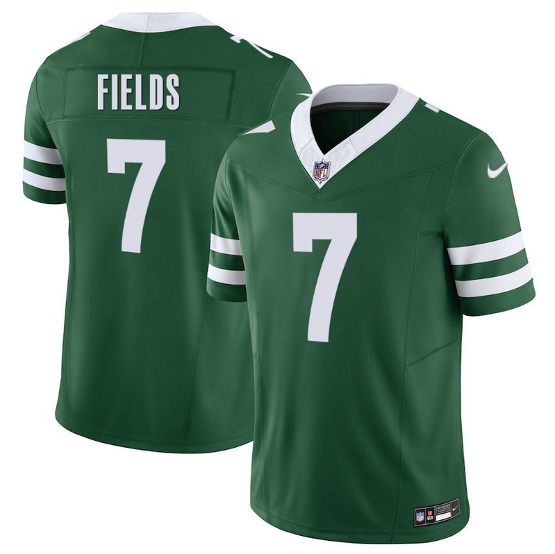 Men's New York Jets #7 Justin Fields Green 2025 F.U.S.E. Vapor Untouchable Limited Stitched Jersey Men's New York Jets #7 Justin Fields Green 2025 F.U.S.E. Vapor Untouchable Limited Stitched Jersey
