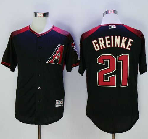 Diamondbacks #21 Zack Greinke Black/Brick New Cool Base Stitched MLB Jersey Diamondbacks #21 Zack Greinke Black/Brick New Cool Base Stitched MLB Jersey