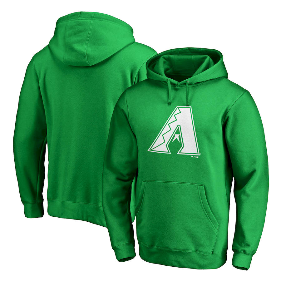 Arizona Diamondbacks Majestic St. Patrick's Day White Logo Pullover Hoodie Kelly Green Arizona Diamondbacks Majestic St. Patrick's Day White Logo Pullover Hoodie Kelly Green