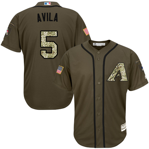 Diamondbacks #5 Alex Avila Green Salute to Service Stitched MLB Jersey Diamondbacks #5 Alex Avila Green Salute to Service Stitched MLB Jersey