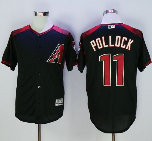 Diamondbacks #11 A. J. Pollock Black/Brick New Cool Base Stitched MLB Jersey Diamondbacks #11 A. J. Pollock Black/Brick New Cool Base Stitched MLB Jersey