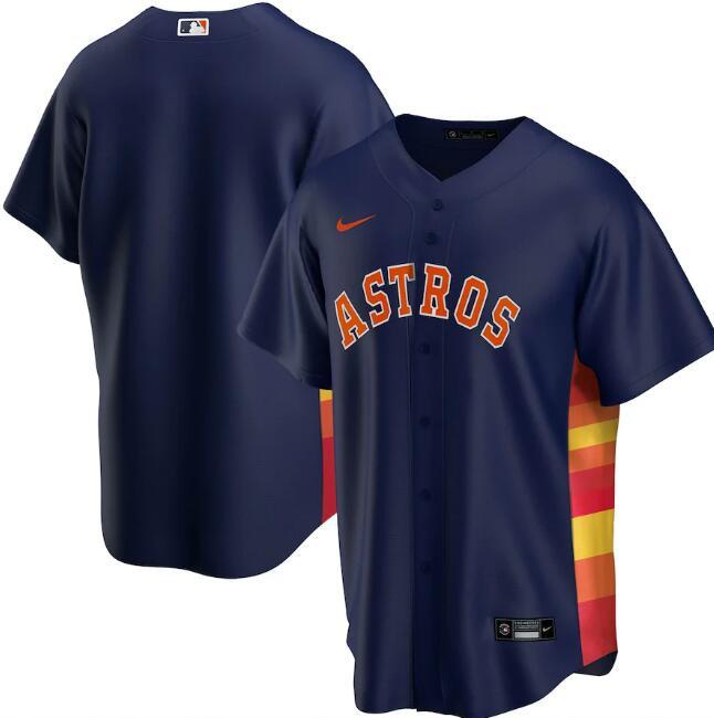 Men's Houston Astros Blank Navy MLB Cool Base Stitched Jersey Men's Houston Astros Blank Navy MLB Cool Base Stitched Jersey