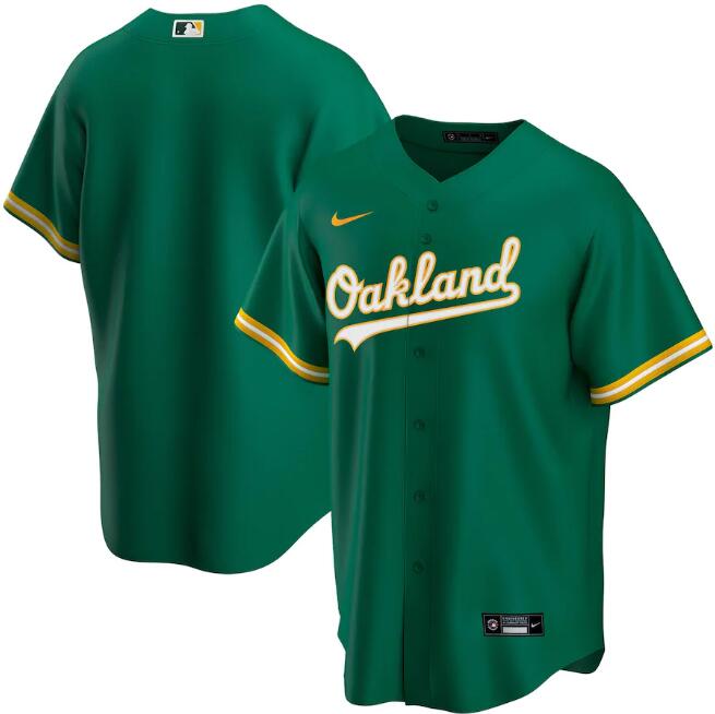 Men's Oakland Athletics Blank 2020 Green MLB Cool Base Stitched Jersey Men's Oakland Athletics Blank 2020 Green MLB Cool Base Stitched Jersey