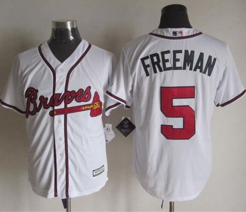 Braves #5 Freddie Freeman White New Cool Base Stitched MLB Jersey Braves #5 Freddie Freeman White New Cool Base Stitched MLB Jersey