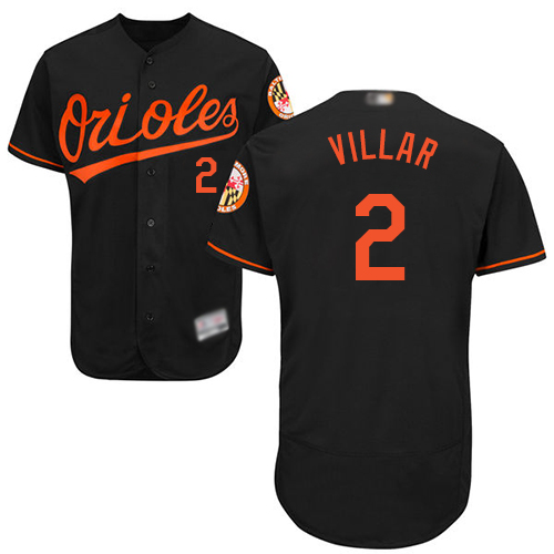 Orioles #2 Jonathan Villar Black Flexbase Authentic Collection Stitched MLB Jersey Orioles #2 Jonathan Villar Black Flexbase Authentic Collection Stitched MLB Jersey