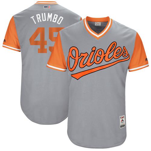 Orioles #45 Mark Trumbo Gray "Trumbo" Players Weekend Authentic Stitched MLB Jersey Orioles #45 Mark Trumbo Gray "Trumbo" Players Weekend Authentic Stitched MLB Jersey