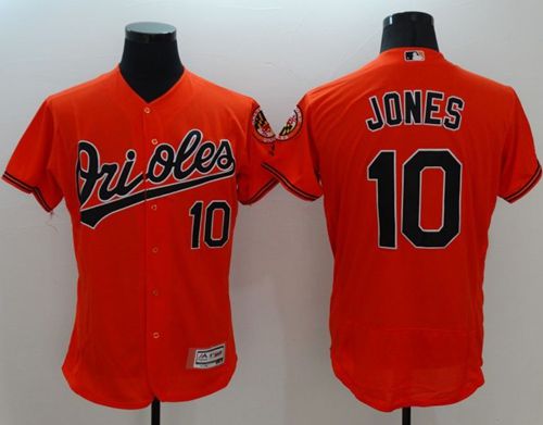 Orioles #10 Adam Jones Orange Flexbase Authentic Collection Stitched MLB Jersey Orioles #10 Adam Jones Orange Flexbase Authentic Collection Stitched MLB Jersey