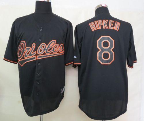 Orioles #8 Cal Ripken Black Fashion Stitched MLB Jersey Orioles #8 Cal Ripken Black Fashion Stitched MLB Jersey