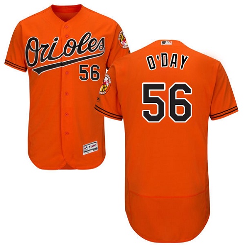 Orioles #56 Darren O'Day Orange Flexbase Authentic Collection Stitched MLB Jersey Orioles #56 Darren O'Day Orange Flexbase Authentic Collection Stitched MLB Jersey