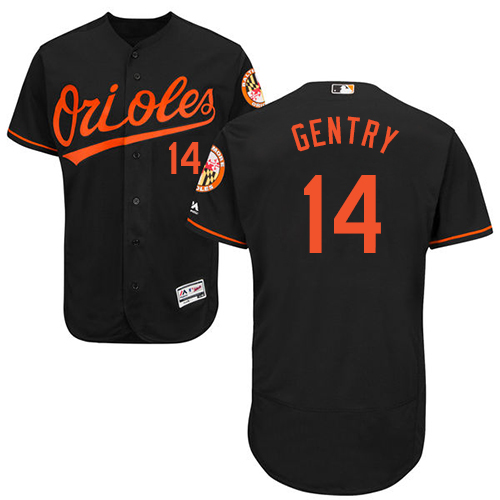 Orioles #14 Craig Gentry Black Flexbase Authentic Collection Stitched MLB Jersey Orioles #14 Craig Gentry Black Flexbase Authentic Collection Stitched MLB Jersey