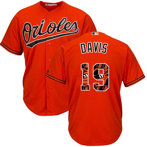 Orioles #19 Chris Davis Orange Team Logo Fashion Stitched MLB Jersey Orioles #19 Chris Davis Orange Team Logo Fashion Stitched MLB Jersey