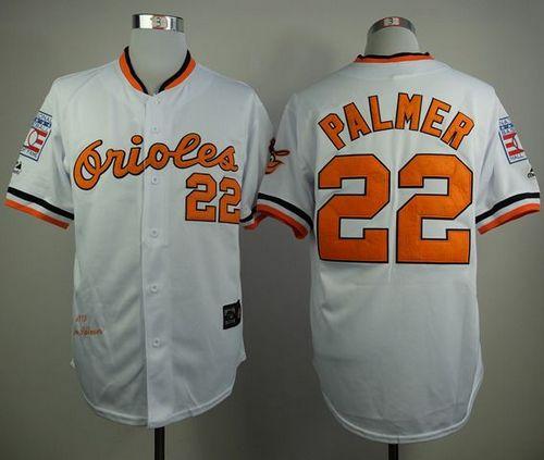 Mitchell And Ness 1989 Orioles #22 Jim Palmer White Throwback Stitched MLB Jersey Mitchell And Ness 1989 Orioles #22 Jim Palmer White Throwback Stitched MLB Jersey