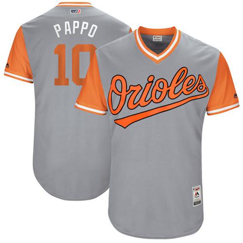 Orioles #10 Adam Jones Gray "Pappo" Players Weekend Authentic Stitched MLB Jersey Orioles #10 Adam Jones Gray "Pappo" Players Weekend Authentic Stitched MLB Jersey